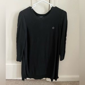 Chase Lands End Black Tunic Sweater